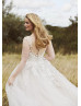 Ivory Lace Glitter Tulle Fairytale Wedding Dress Ivory Lace Glitter Tulle Fairytale Wedding Dress